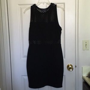 Netted black dress